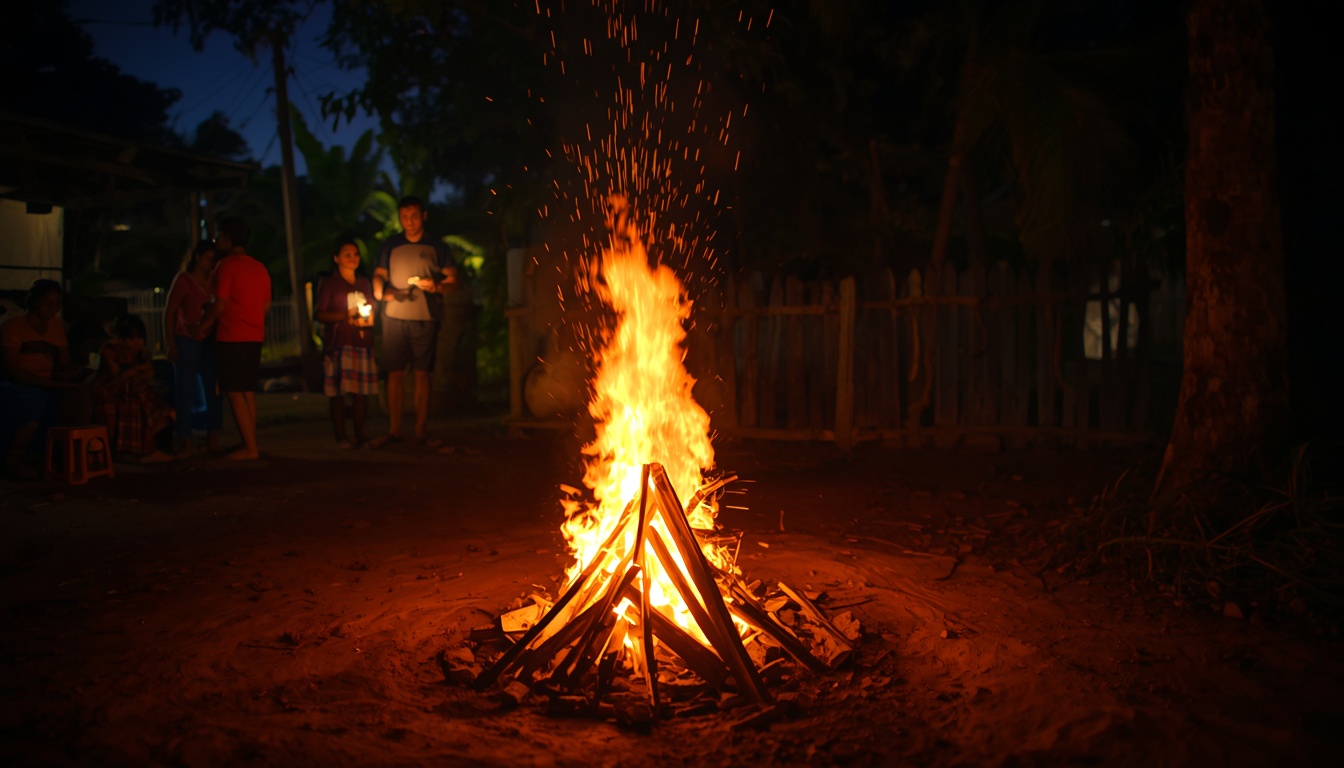 San Juan ára en Granja Óga: fuego, chipa y la tradición que nos calienta el invierno